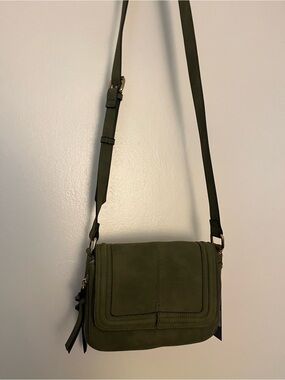 Olive Green Crossbody Bag - Women